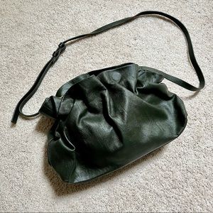 Anthropologie Green Cloud Shoulder Bag